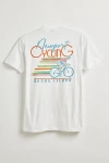 URBAN OUTFITTERS NEWPORT CYCLING TEE IN WHITE, MEN'S AT URBAN OUTFITTERS