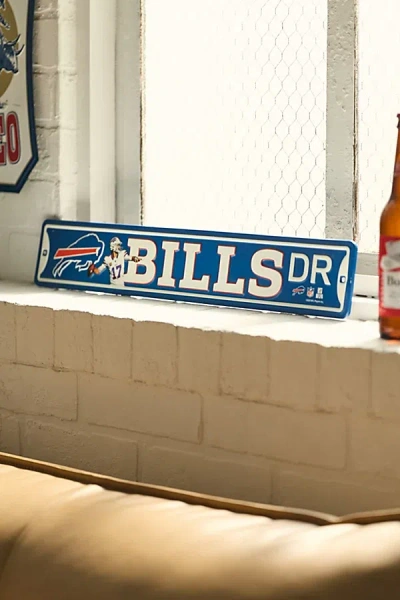 Urban Outfitters Nfl Buffalo Bills Dr. Metal Street Wall Sign In Blue At