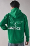 Urban Outfitters Nfl Philadelphia Eagles Uo Exclusive Chenille Patch Hoodie Sweatshirt In Green, Men's At Urban Outfi In Green
