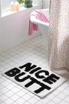 URBAN OUTFITTERS NICE BUTT BATH MAT IN BLACK/WHITE AT URBAN OUTFITTERS
