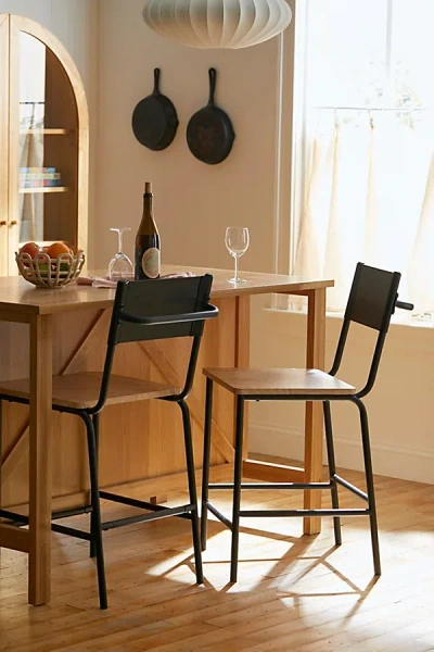 Urban Outfitters Nigel Counter Stool In Black At  In Brown