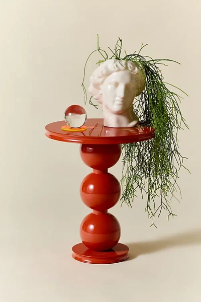 Urban Outfitters Nigel Wood Side Table In Red At
