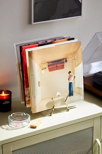Urban Outfitters Nina Record Storage Rack In Gold At