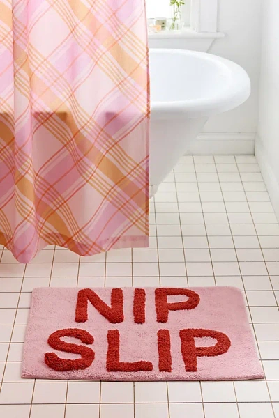 Urban Outfitters Nip Slip Tufted Bath Mat In Pink At