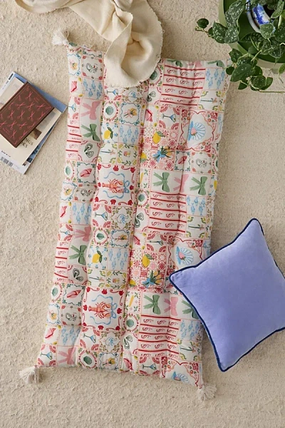 Urban Outfitters Nirvana Floor Cushion In Cream Porto Tile At