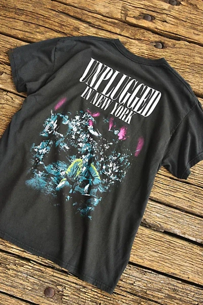 Urban Outfitters Nirvana Unplugged Graphic Tee In Black, Men's At