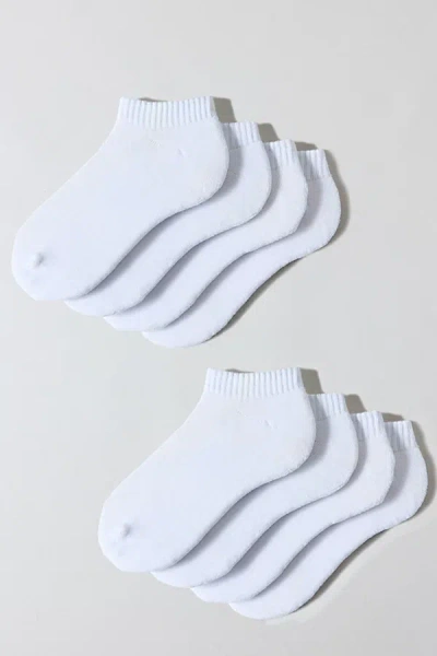 Urban Outfitters No Show Socks 4-pack In White, Women's At