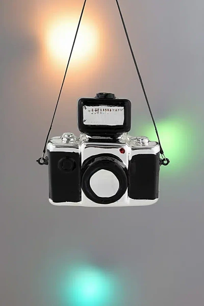 Urban Outfitters Northlight 4" Glass Camera Ornament In Black At