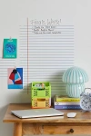 Urban Outfitters Notebook Paper Dry Erase Peel And Stick Giant Wall Decals In Grey At