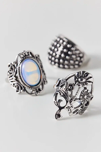 Urban Outfitters Nova Statement Rings Set In Silver, Women's At  In Multi