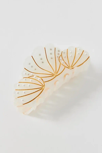 Urban Outfitters Oceania Shell Claw Clip In Ivory, Women's At  In Neutral