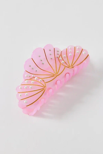 Urban Outfitters Oceania Shell Claw Clip In Pink, Women's At