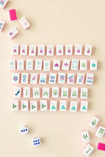 Urban Outfitters Oh My Mahjong Charleston Mahjong Travel Set In Pink At  In White