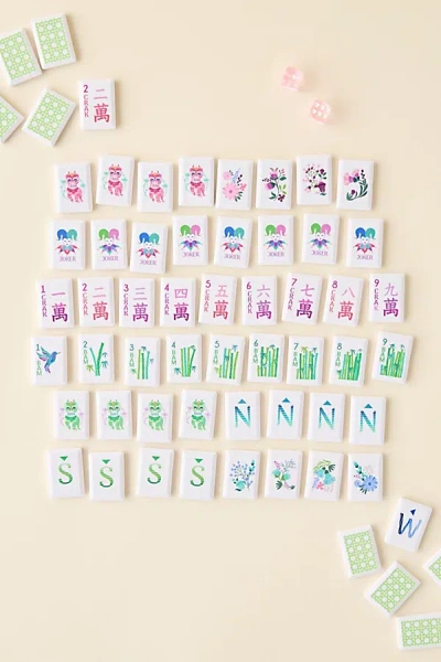 Urban Outfitters Oh My Mahjong Jardin Debutante Tile Set In Purple At  In White