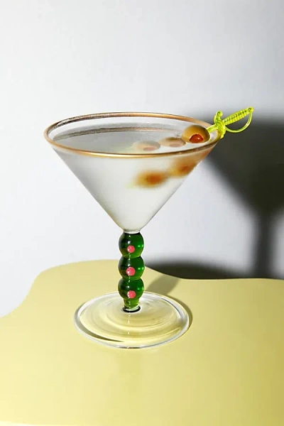Urban Outfitters Olive Martini Glass In Green At  In Transparent