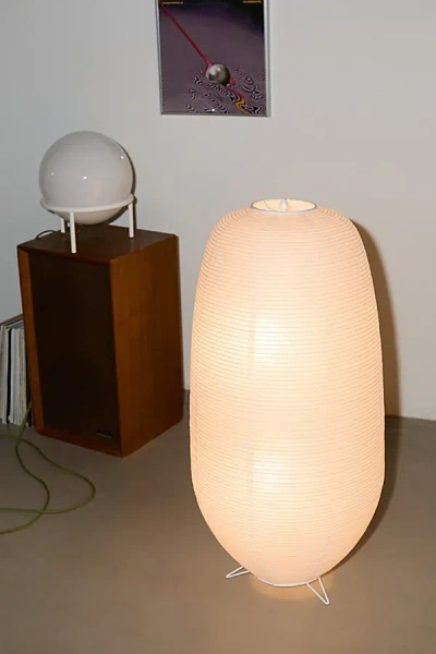 Urban Outfitters Oliver Paper Lantern Floor Lamp In White At  In Neutral