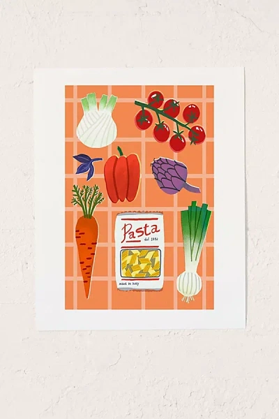 Urban Outfitters Olla Meyzinger Food Art Print At  In White