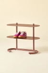 Urban Outfitters Ollie 2-tier Iron Oval Shoe Rack In Maroon At