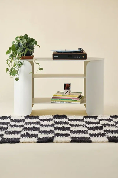 Urban Outfitters Ollie Iron Oval Media Console In White At  In Neutral