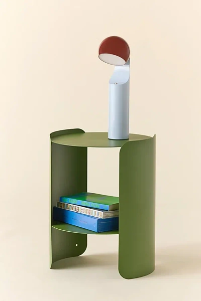 Urban Outfitters Ollie Round Storage Side Table In Green At