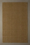 Urban Outfitters Ollie Top Stitch Woven Rug In Dark Green At