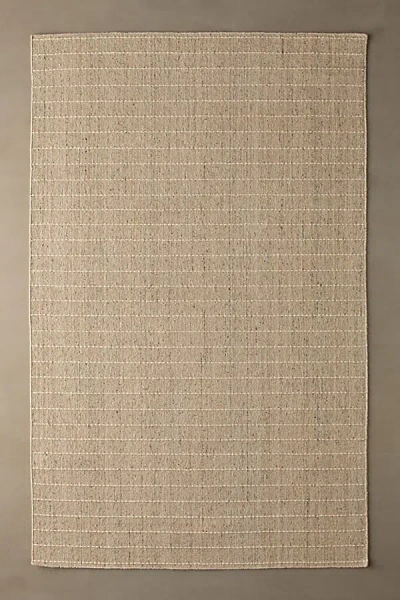 Urban Outfitters Ollie Top Stitch Woven Rug In Neutral At  In Brown