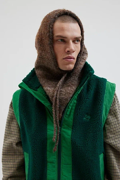 Urban Outfitters Ombre Knit Adjustable Balaclava Hood In Brown, Men's At