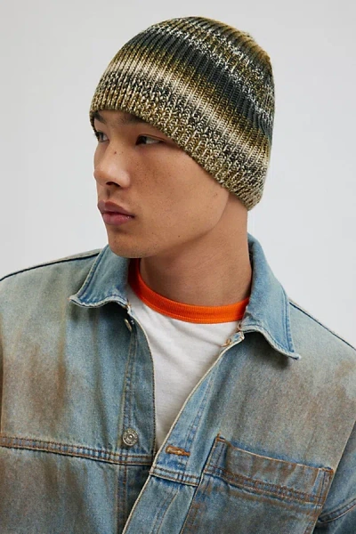 Urban Outfitters Ombre Knit Beanie In Green, Men's At