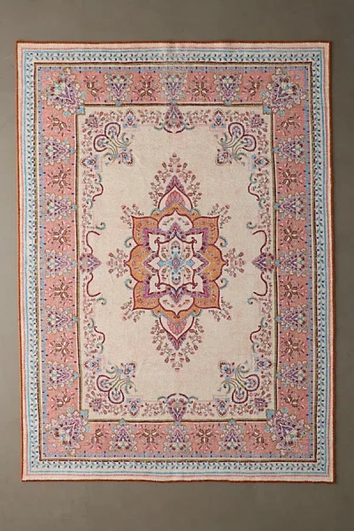 Urban Outfitters Onika Medallion Washable Rug In Neutral At  In Pink