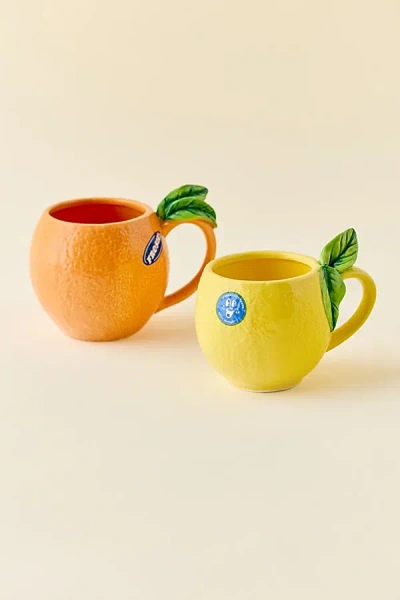 Urban Outfitters Orange Produce Ceramic Mug In Orange At