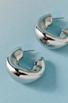 Urban Outfitters Organic Shapes Chunky Hoop Earring In Silver, Women's At  In Metallic