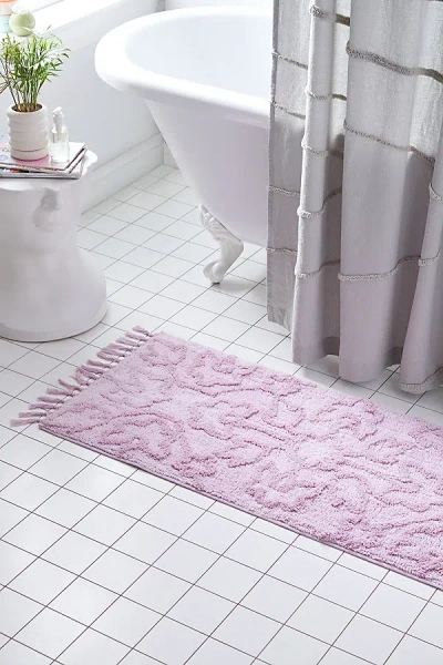 Urban Outfitters Orlie Tufted Runner Bath Mat In Lavender At  In Pink