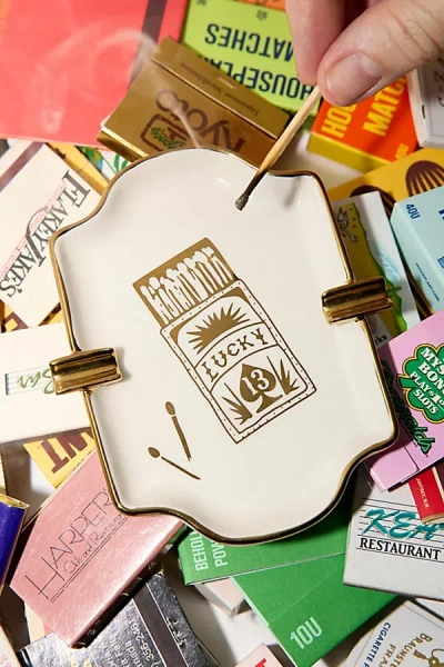 Urban Outfitters Ornate Ashtray Catch-all Dish In New Gold At