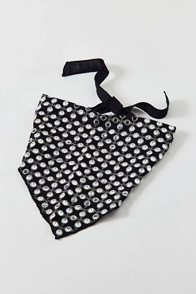 Urban Outfitters Out All Night Mirrored Triangle Headscarf In Black, Women's At  In Multi