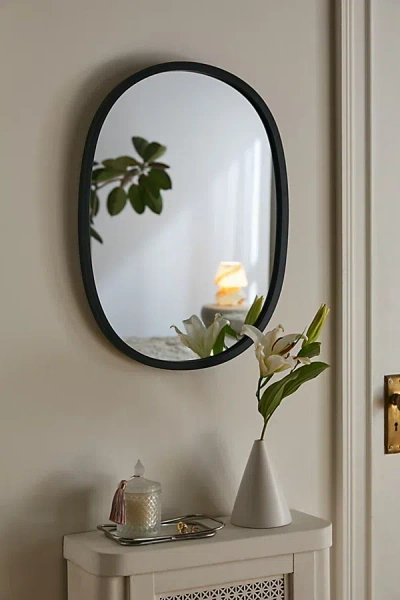 Urban Outfitters Oval Hub Mirror In Black At