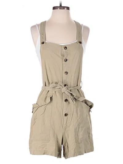 Pre-owned Urban Outfitters Overall Shorts In Tan