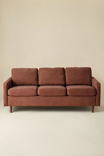 Urban Outfitters Ovi Upholstered 3-seater Sofa In Rust At  In Brown