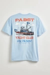 URBAN OUTFITTERS PABST YACHT CLUB TEE IN SKY, MEN'S AT URBAN OUTFITTERS