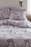 Urban Outfitters Painted Bows Duvet Set In Lavender At  In Pattern