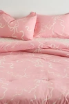 Urban Outfitters Painted Bows Patterned Comforter Set In Mauve At