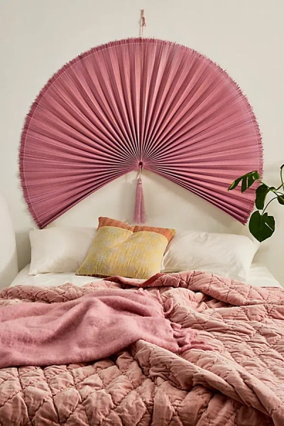 Urban Outfitters Palmer Fan Floating Headboard In Peach At  In Peach