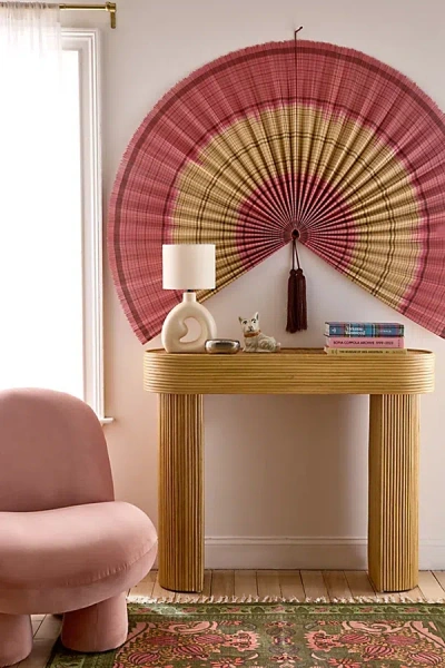 Urban Outfitters Palmera Fan Floating Headboard In Pink Combo At