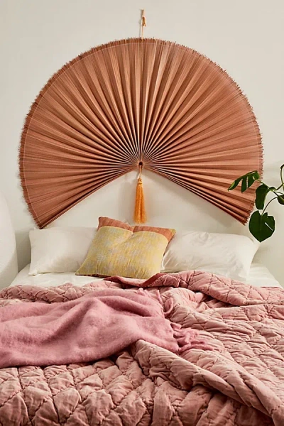 Urban Outfitters Palmera Fan Headboard In Peach At  In Peach
