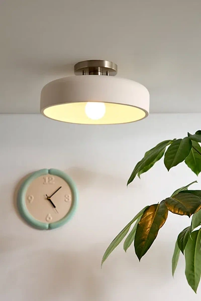 Urban Outfitters Paloma Semi-flush Mount Pendant Light In Ivory At  In Neutral