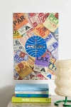 Urban Outfitters Pan Am Logo Bag Tag Collage Frameless Poster At  In Multi