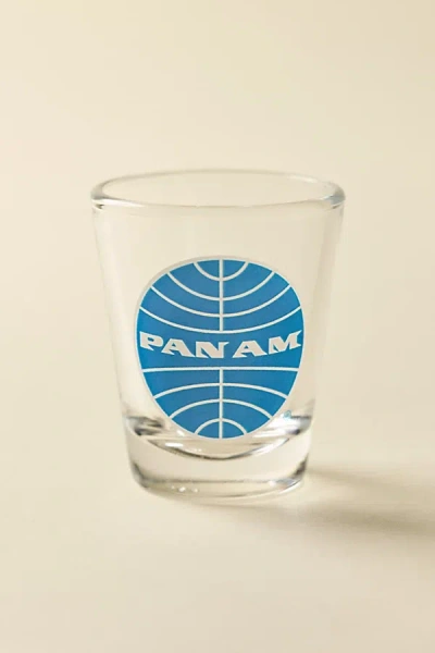 Urban Outfitters Pan Am Logo Shot Glass In Clear At  In Blue