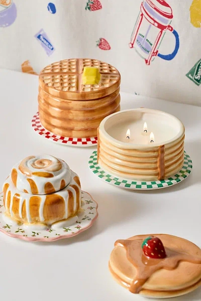 Urban Outfitters Pancake 10 oz Scented Candle In Salted Caramel/whiskey At  In Gold