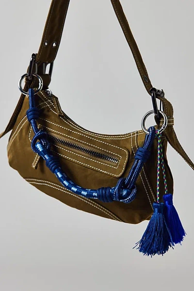 Urban Outfitters Paracord Tassel Draped Bag Chain In Navy, Women's At  In Blue
