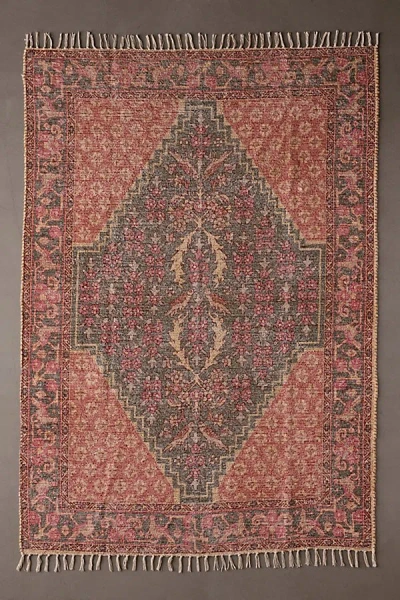 Urban Outfitters Parisa Printed Rug In Red At