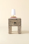 Urban Outfitters Parker Storage Nightstand In Black/white At  In Brown